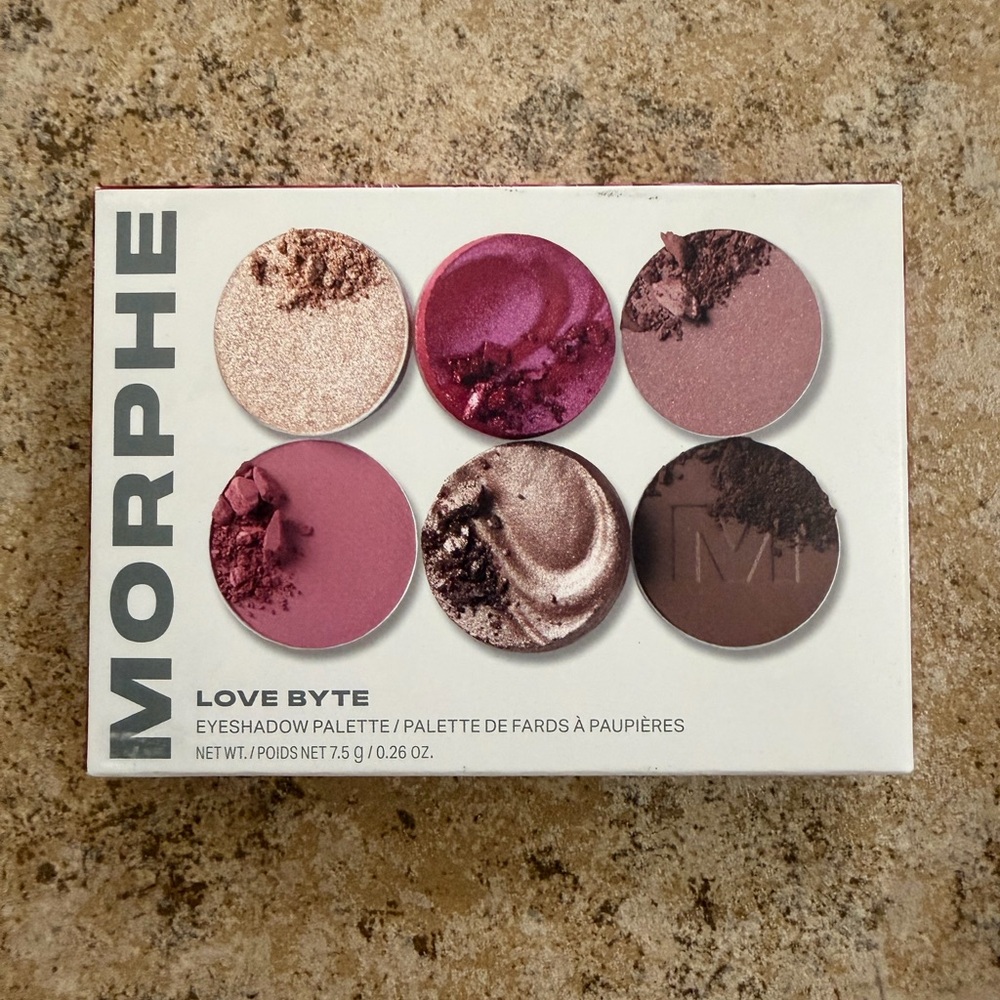 Morphe Love Byte Eyeshadow Palette - Pink, Gold, and Brown Hues